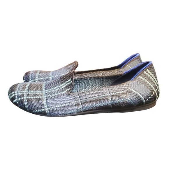 Rothy's Shoes - Rothy's Retired Navy Plaid Loafer‎ size 5.5